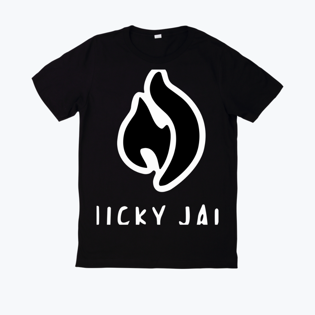 Polera negra estampado Nicky Jam Diseño 06