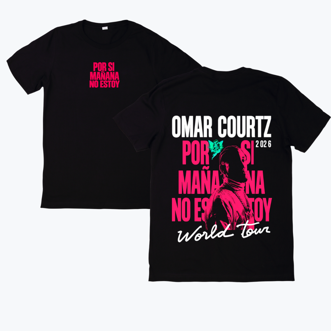 Polera Estampada Omar Courtz Diseño 24 Frente y Espalda