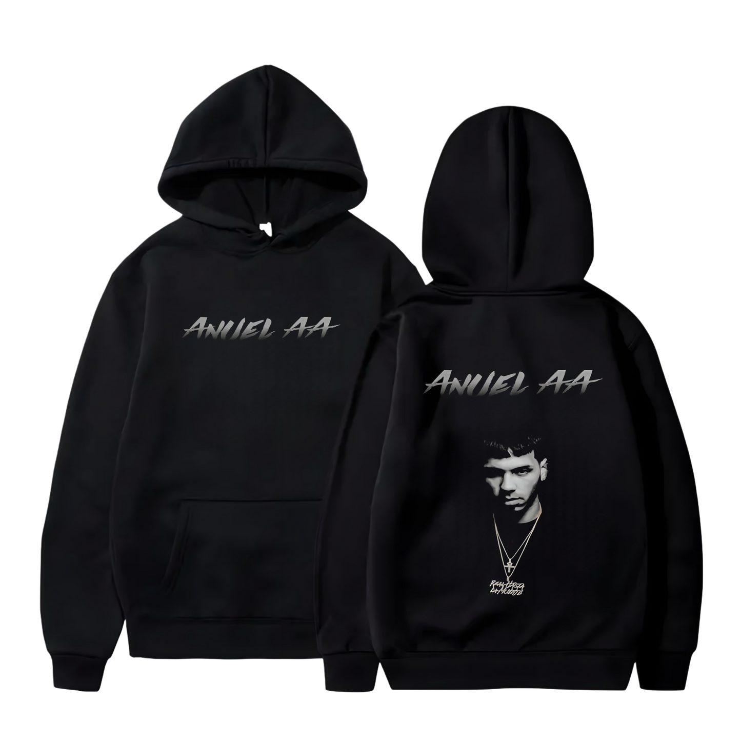 Polerón Canguro Estampado Anuel AA Diseño 41 | Unisex