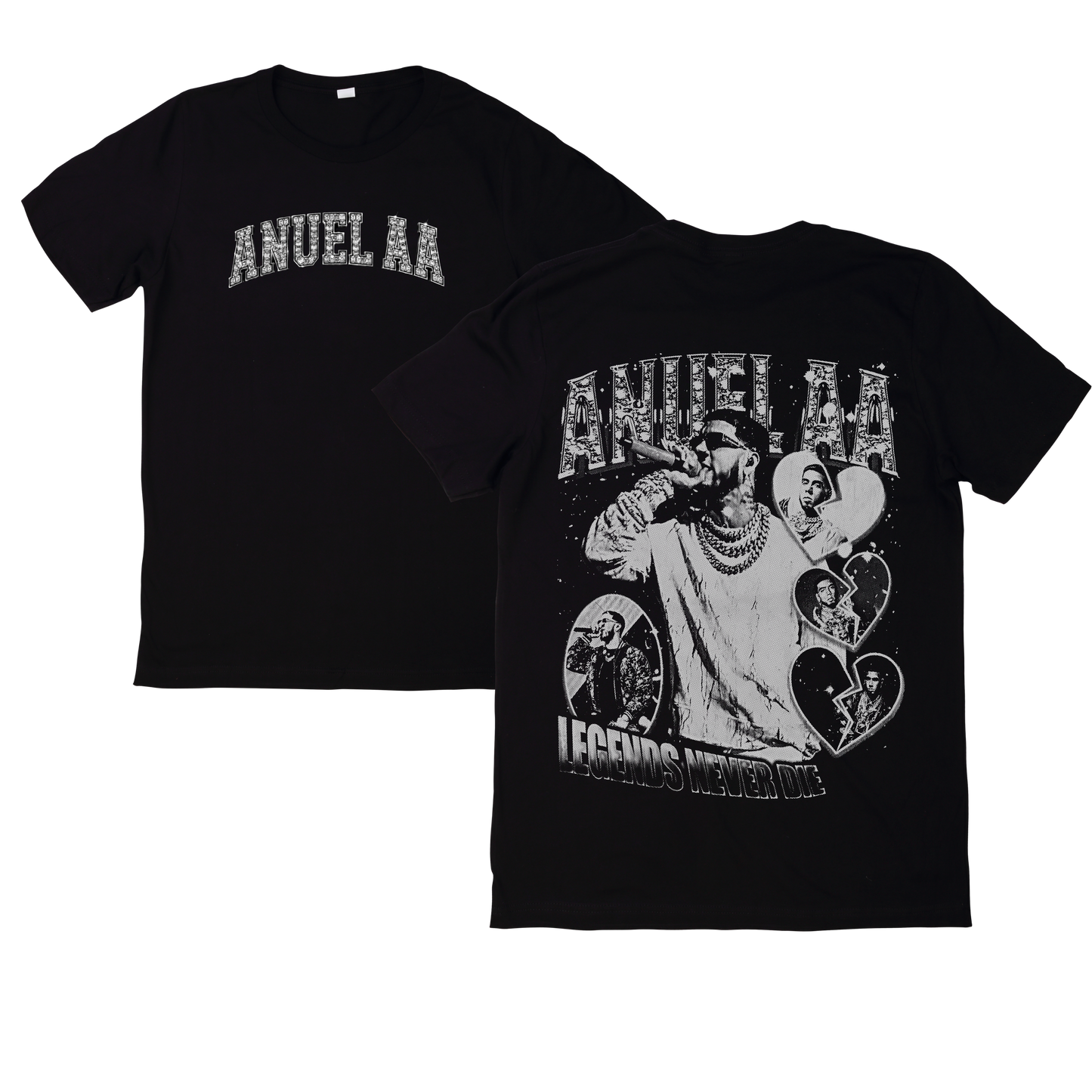 Polera Estampada Anuel AA Diseño 20 | Mujer Oversize - Unisex, Hombre y Niño