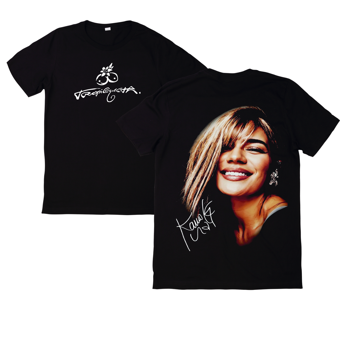 Polera Estampada Karol G Tropitour Diseño 30 | Mujer Oversize - Unisex, Hombre y Niño