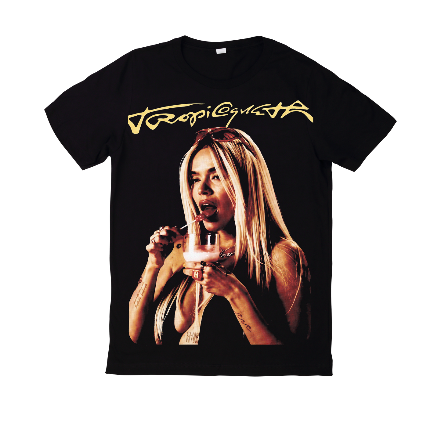 Polera Estampada Karol G Tropitour Diseño 18 | Mujer Oversize - Unisex, Hombre y Niño