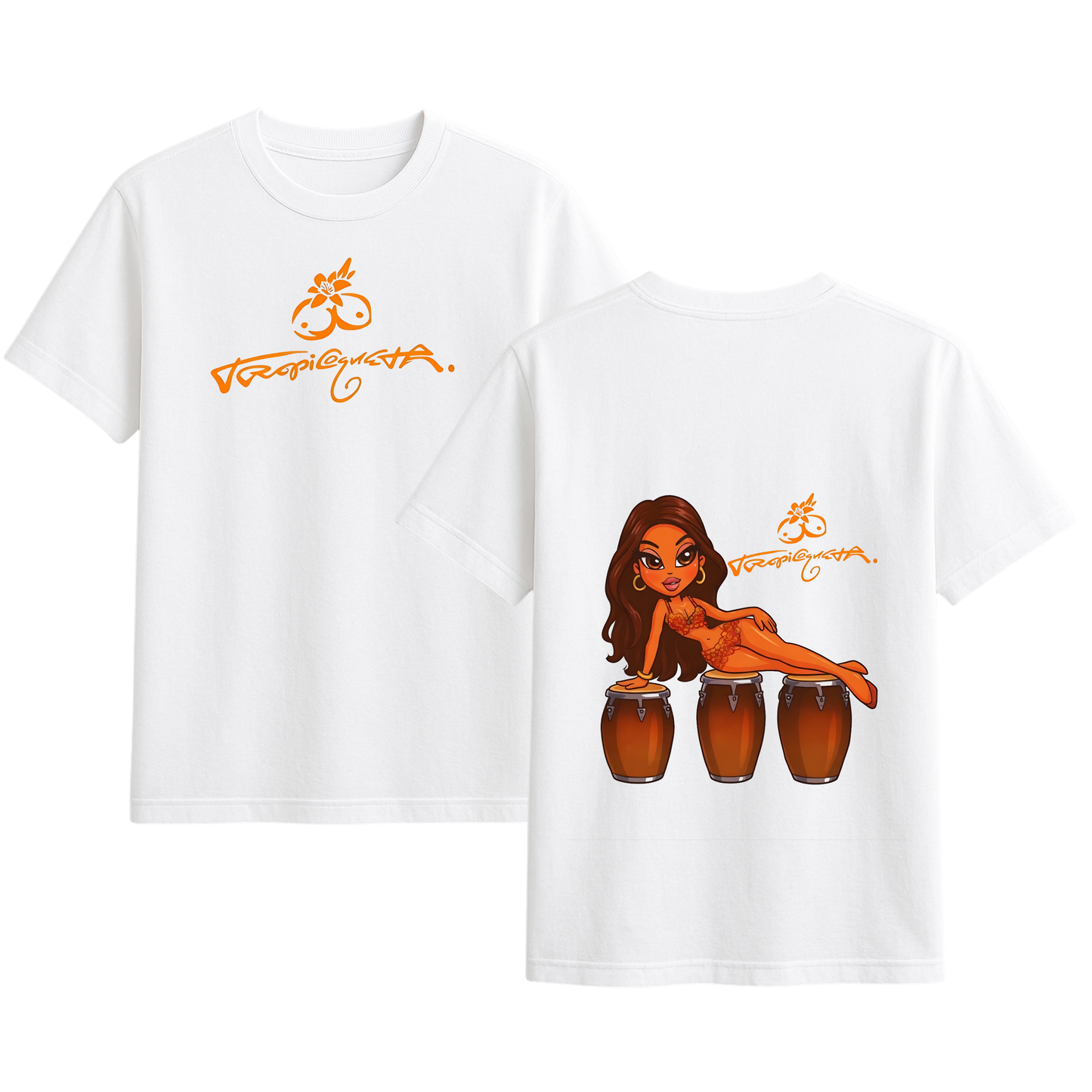 Polera Estampada Karol G Tropitour Diseño 31 | Mujer Oversize - Unisex, Hombre y Niño