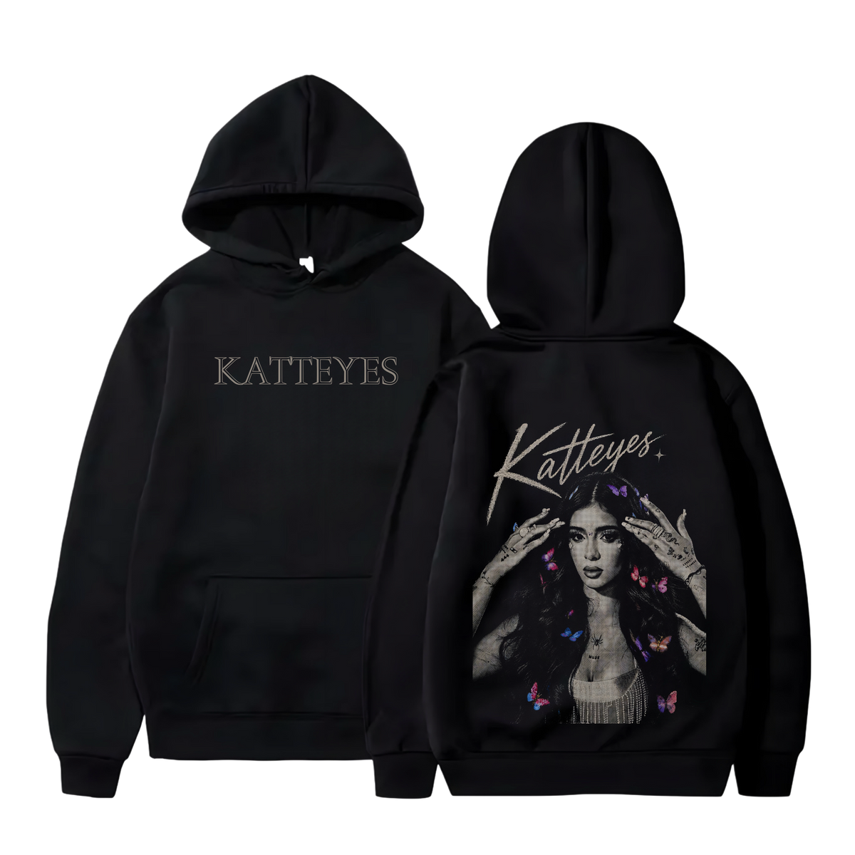 Polerón Canguro Estampado Katteyes Diseño 04 | Unisex