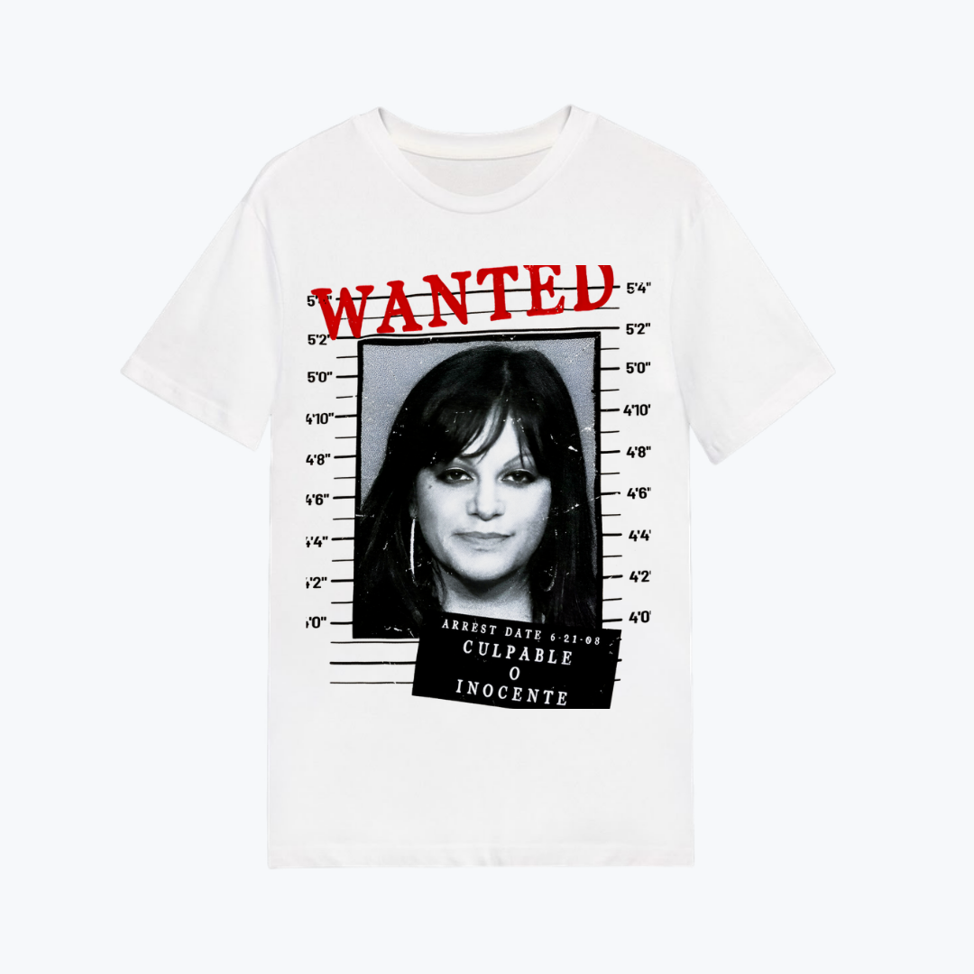 Polera blanca estampado Karol G Diseño 27