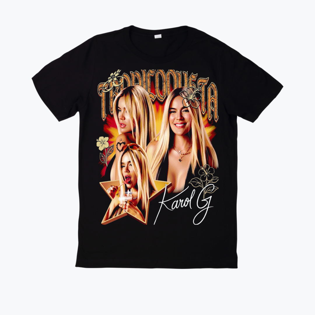 Polera Karol G Tropitour 2.0 Diseño 01