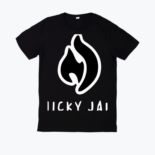 Polera negra estampado Nicky Jam Diseño 06