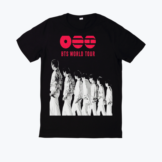 Polera negra estampado BTS Arirang Diseño 1