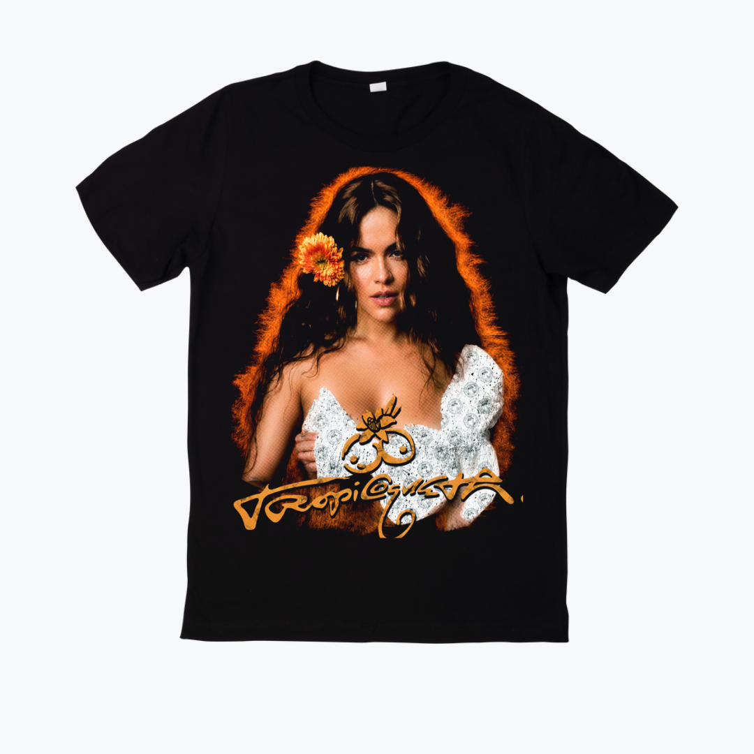 Polera negra estampado Karol G Diseño 13