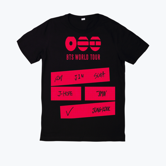 Polera negra estampado BTS Arirang Diseño 3