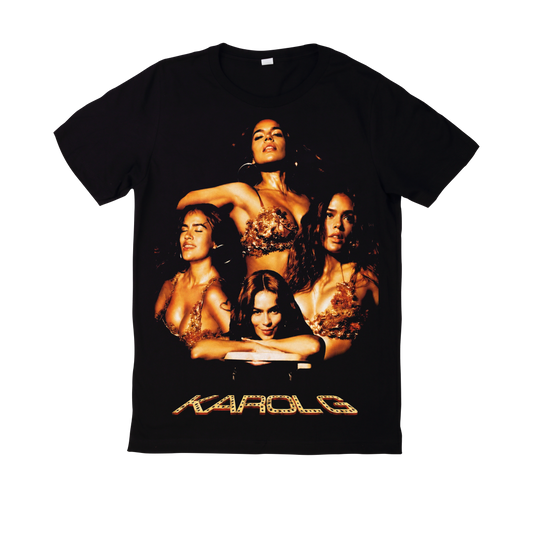 Polera Estampada Karol G Tropitour Diseño 26 | Mujer Oversize - Unisex, Hombre y Niño