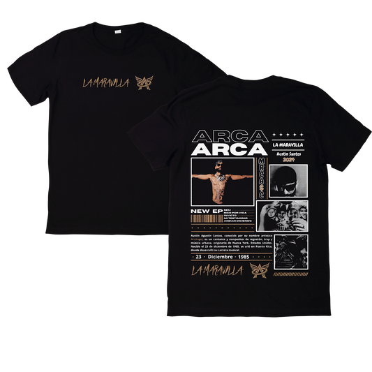 Polera Arcángel Diseño 21 adelante y atrás
