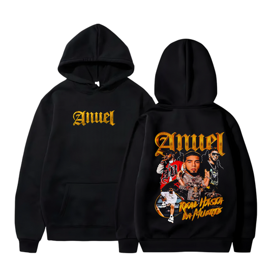 Polerón Canguro Estampado Anuel AA Diseño 46 | Unisex