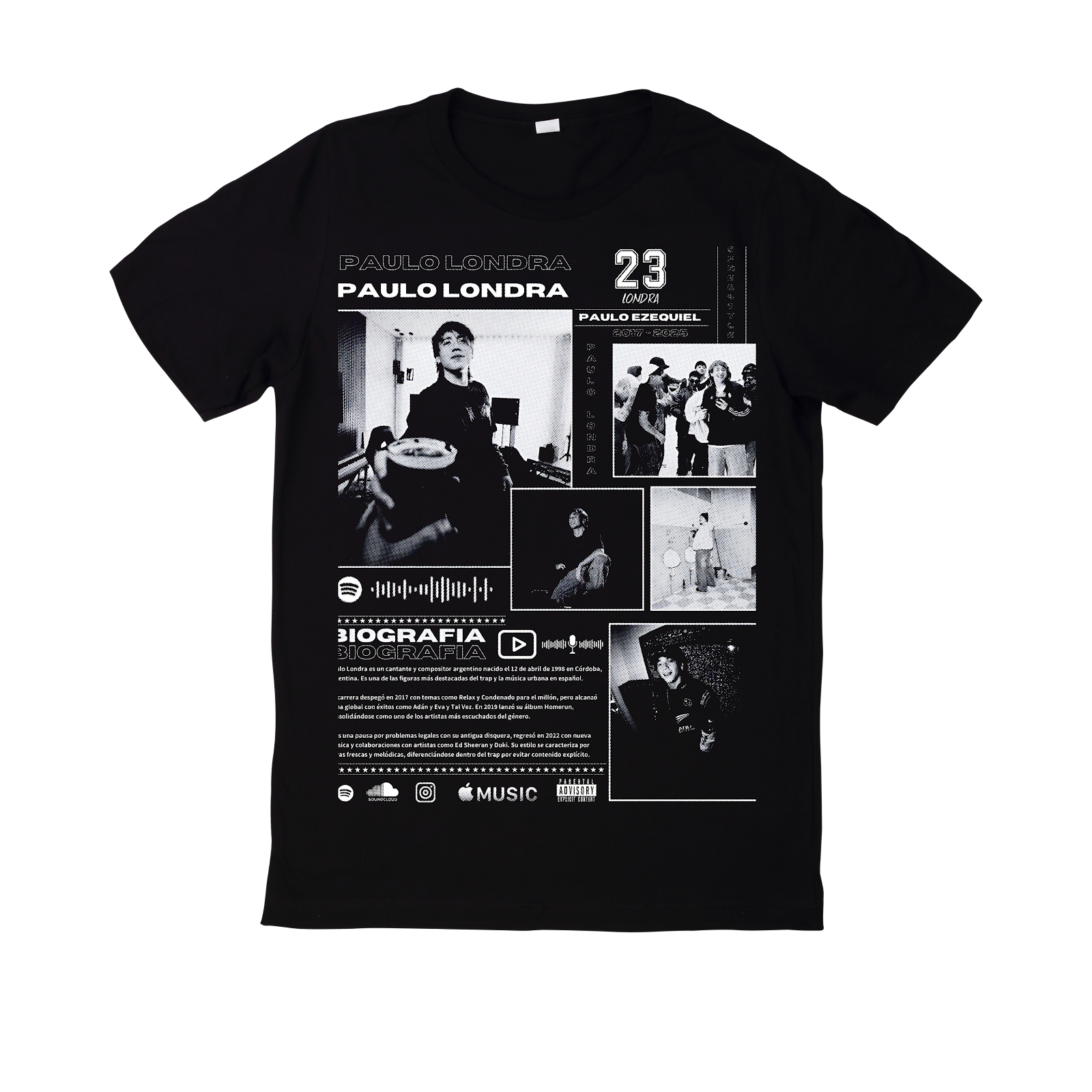 Polera Paulo Londra Diseño 13