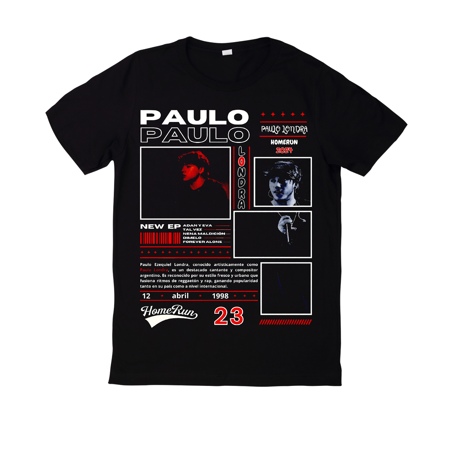 Polera Paulo Londra Diseño 18