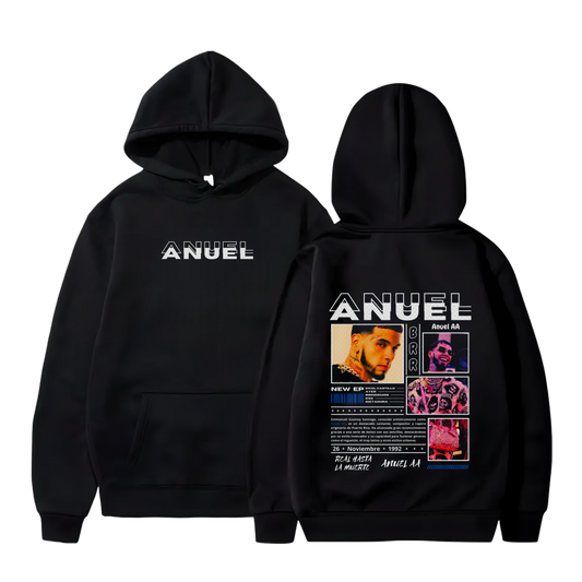 Polerón Canguro Estampado Anuel AA Diseño 47 | Unisex