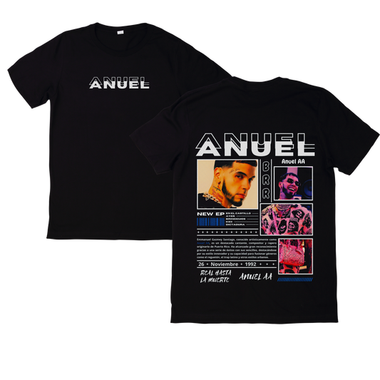 Polera Estampada Anuel AA Diseño 22 | Mujer Oversize - Unisex, Hombre y Niño