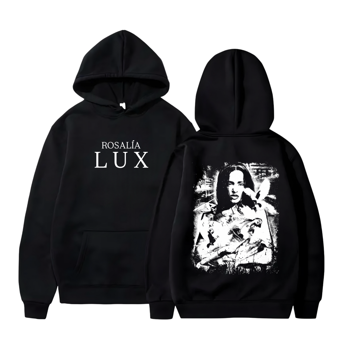 Polerón Canguro Estampado Rosalía Lux Tour | Unisex