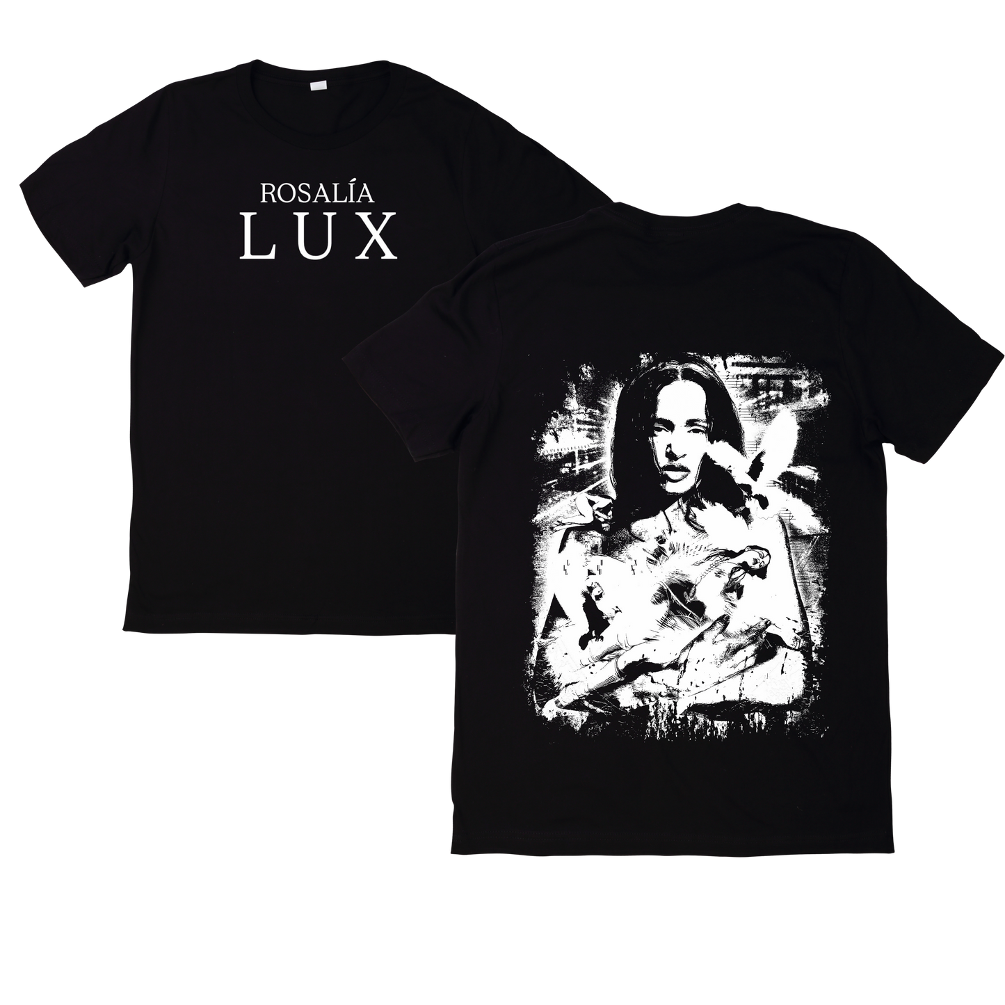 Polera Estampada Rosalía Lux Tour Diseño 5 | Mujer Oversize - Unisex, Hombre y Niño