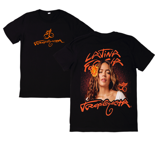 Polera Estampada Karol G Tropitour Diseño 29 | Mujer Oversize - Unisex, Hombre y Niño