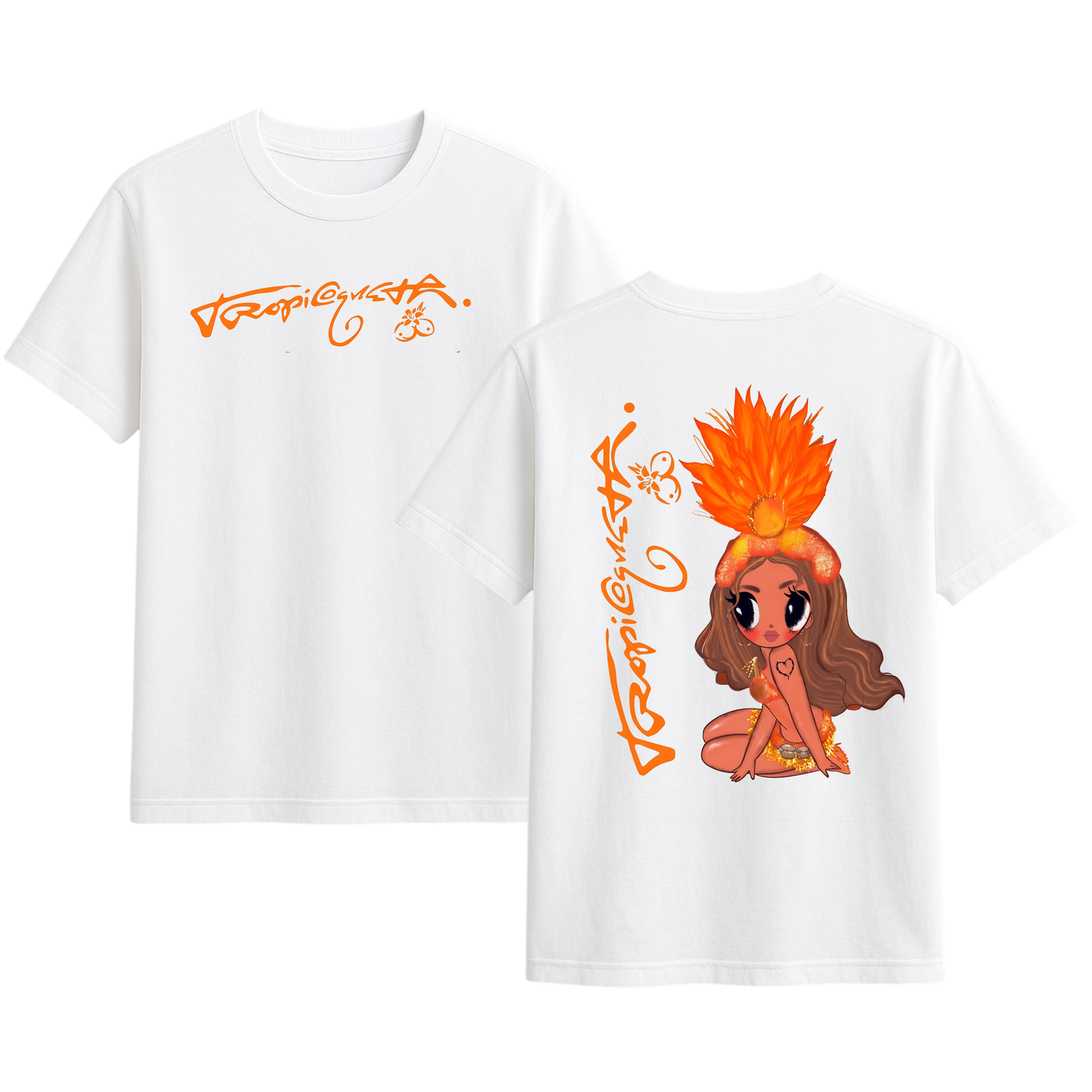 Polera Estampada Karol G Tropitour Diseño 34 | Mujer Oversize - Unisex, Hombre y Niño