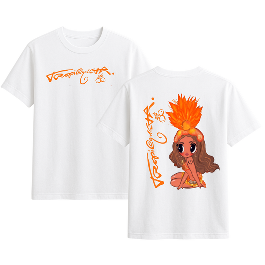 Polera Estampada Karol G Tropitour Diseño 34 | Mujer Oversize - Unisex, Hombre y Niño