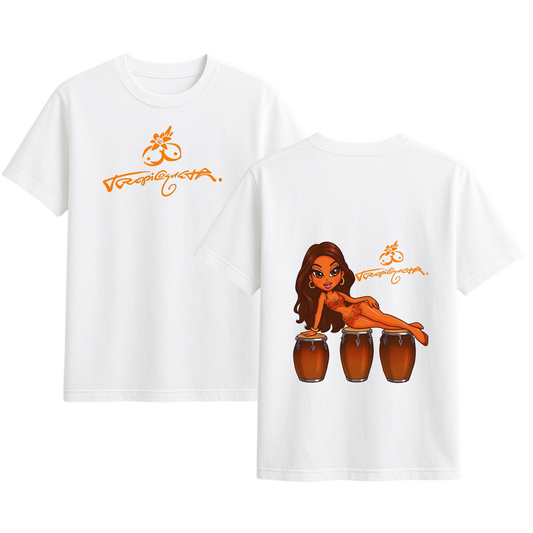 Polera Estampada Karol G Tropitour Diseño 31 | Mujer Oversize - Unisex, Hombre y Niño