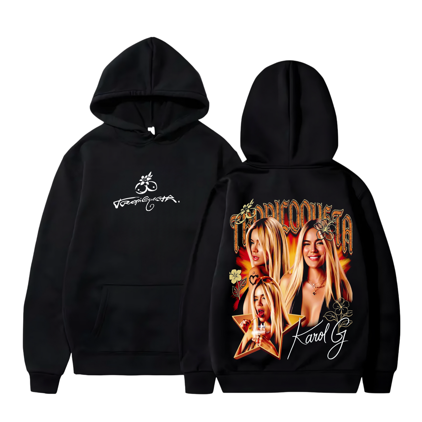 Polerón Canguro Estampado Karol G Tropitour Diseño 17 | Unisex